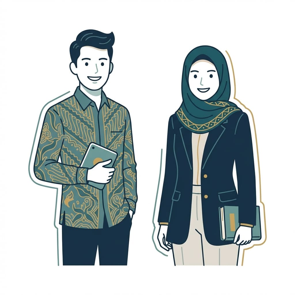 Administrasi Guru Illustration